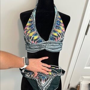 Multicolor Halter Bikini Set - 3 pieces!